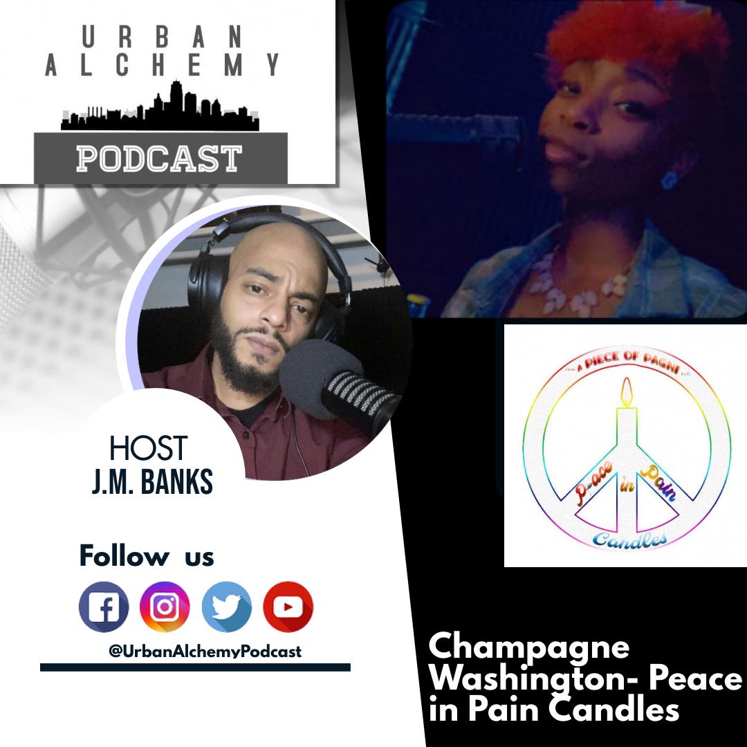 Champagne Washington - Peace In Pain Candles